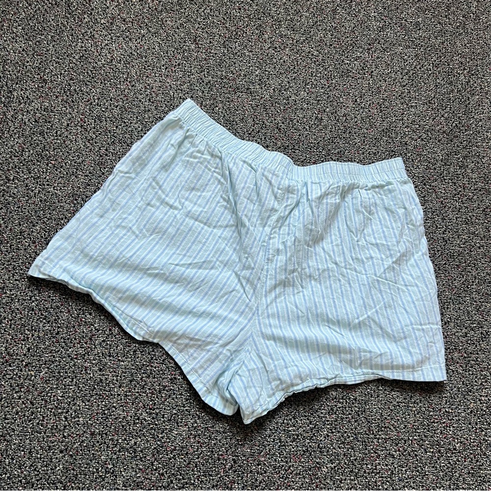 OLD NAVY Patel Blue & Green Stripes Relaxed Fit 100% Cotton Bloomer Boxer Shorts - Picture 16 of 16